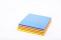 Multi-colored cellulose sponges. Cleaning concept Royalty Free Stock Photo