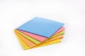 Multi-colored cellulose sponges. Cleaning concept Royalty Free Stock Photo