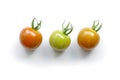 Multi colored cherry tomato isolated on white background Royalty Free Stock Photo