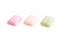 Multi-colored chewing gum pads Royalty Free Stock Photo