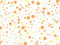 Multi colored circles of different sizes on a white background. 3D rendering Royalty Free Stock Photo