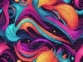 multi-colored 3D background curved and straight lines