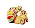 Multi-colored dolls matreshka