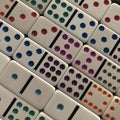 Multi Colored Domino Pieces