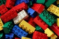 Multi colored duplo lego blocks