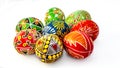 Multi-colored Easter eggs