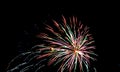 Multi Colored Fireworks Burst Royalty Free Stock Photo