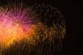 Multi-colored fireworks Royalty Free Stock Photo