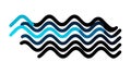 Multi-Colored Flowing Wavy Lines Abstract Design, vector design Generative AI Royalty Free Stock Photo