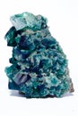 Multi colored fluorite mineral crystal Royalty Free Stock Photo