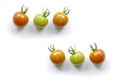 Multi colored cherry tomato isolated on white background Royalty Free Stock Photo