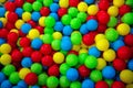 Multi-colored game balls on the floor Royalty Free Stock Photo