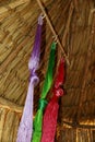 Multi Colored hammocks ready for sale Royalty Free Stock Photo