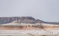 Multi-colored hills, mountains and cliffs in the Kazakh steppe Royalty Free Stock Photo