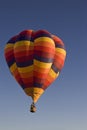 Multi-colored hot air ballon