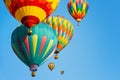 Multi colored hot air balloons Royalty Free Stock Photo