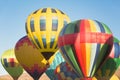 Multi colored hot air balloons Royalty Free Stock Photo