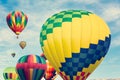 Multi colored hot air balloons Royalty Free Stock Photo