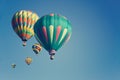 Multi colored hot air balloons Royalty Free Stock Photo