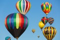 Multi colored hot air balloons Royalty Free Stock Photo