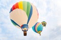 Multi colored hot air balloons Royalty Free Stock Photo