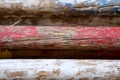 Multi colored image of show jumping poles at the show jumping arena. Wooden barriers for jumping horses as a background Royalty Free Stock Photo