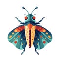 Multi colored insect nature Royalty Free Stock Photo