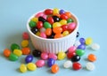 Multi colored jelly beans Royalty Free Stock Photo