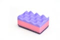 A multi-colored kitchen sponge. colorful sponge for the kitchen. Cleaning and cleaning concept Royalty Free Stock Photo