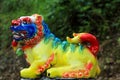 Multi-colored lion stone, Fujian, China