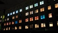 Multi-colored Maternity Hospital Windows in Moscow
