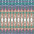 Multi-colored moroccan-inspired diamond pattern