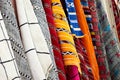 Multi colored Moroccan rugs and scarfs