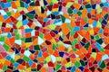 Multi colored mosaic background