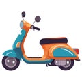 Multi colored motorcycle Royalty Free Stock Photo