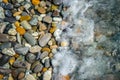 Multi colored pebbles on the beach Royalty Free Stock Photo