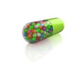 Multi-colored pill
