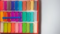 Multi-colored plasticine set with a modeling stack for children's creativity Royalty Free Stock Photo