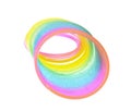 Multi-Colored Rainbow Spring Toy Isolated Royalty Free Stock Photo