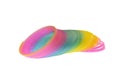 Multi-Colored Rainbow Spring Toy Isolated Royalty Free Stock Photo