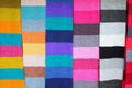 Multi-colored scarfs. Helsinki, Finland Royalty Free Stock Photo