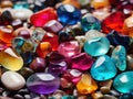 Multi-colored semi-precious stones: color harmony and smoothness Royalty Free Stock Photo
