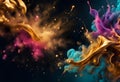 Multi colored sparkling abstract Royalty Free Stock Photo