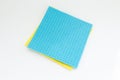 Multi-colored sponges for cleaning and washing dishes on white background Royalty Free Stock Photo