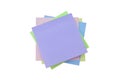 Multi-Colored Sticky Notes isolated on white backg Royalty Free Stock Photo