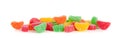 Multi-colored sugared fruit chews Royalty Free Stock Photo