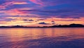 Majestic tropical sunset, Coron Island, Philippines.