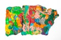 Multi-colored surface of a modeling clay Royalty Free Stock Photo