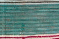 Multi Colored textile homespun rug. Folk nation creativity. Closeup Royalty Free Stock Photo