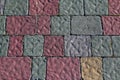 multi-colored tiles paving Royalty Free Stock Photo